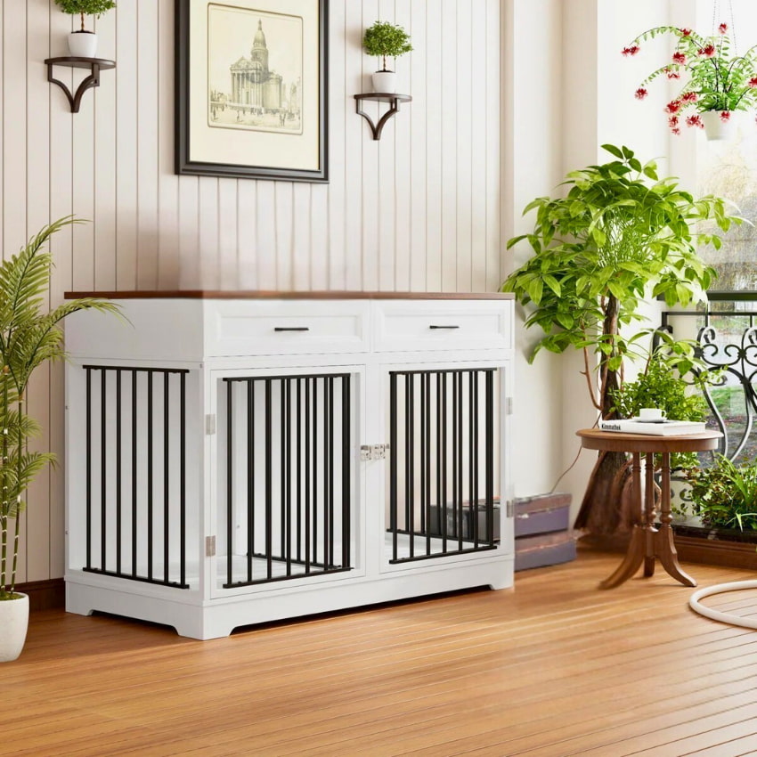 OnePaw ELARA Furniture Dog Crate - - Furniture Crate by OnePaw Dog Company