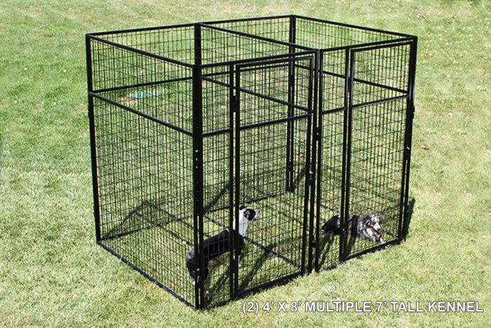 K9 Kennel Store Basic 7' Tall Wire Kennel (Powder-Coated) - - Dog Kennels & Runs by K9 Kennel Store