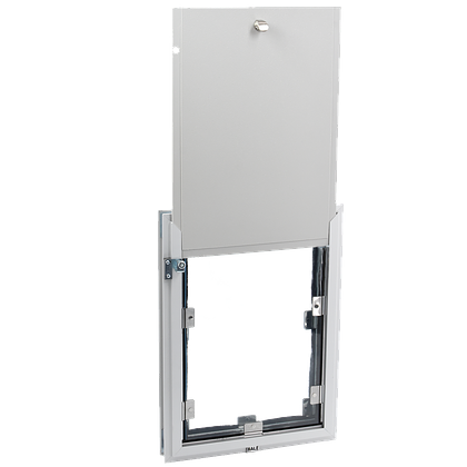 Hale Door Mounted Pet Door - Brushed Aluminum - Pet doors by Hale Pet Door