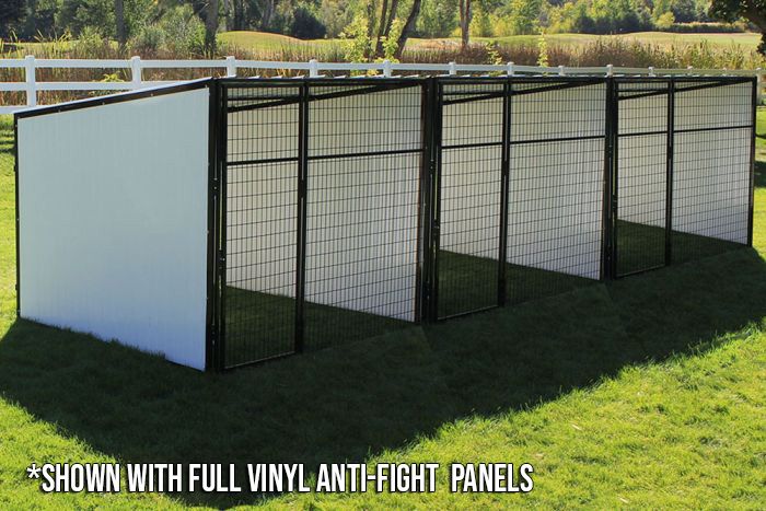 K9 Kennel Store Multiple Vinyl No Back Dog Kennels x2 - - Dog Kennels & Runs by K9 Kennel Store