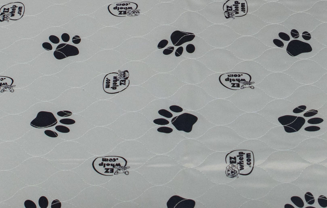 Gray Paw Print Pad/Mat - 84" x 73" - matches 7x6 Fab Box - Pad by EZwhelp