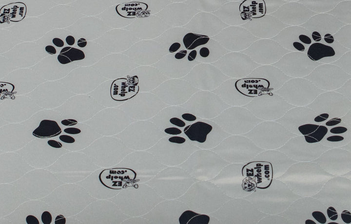 Gray Paw Print Pad/Mat - 84" x 73" - matches 7x6 Fab Box - Pad by EZwhelp