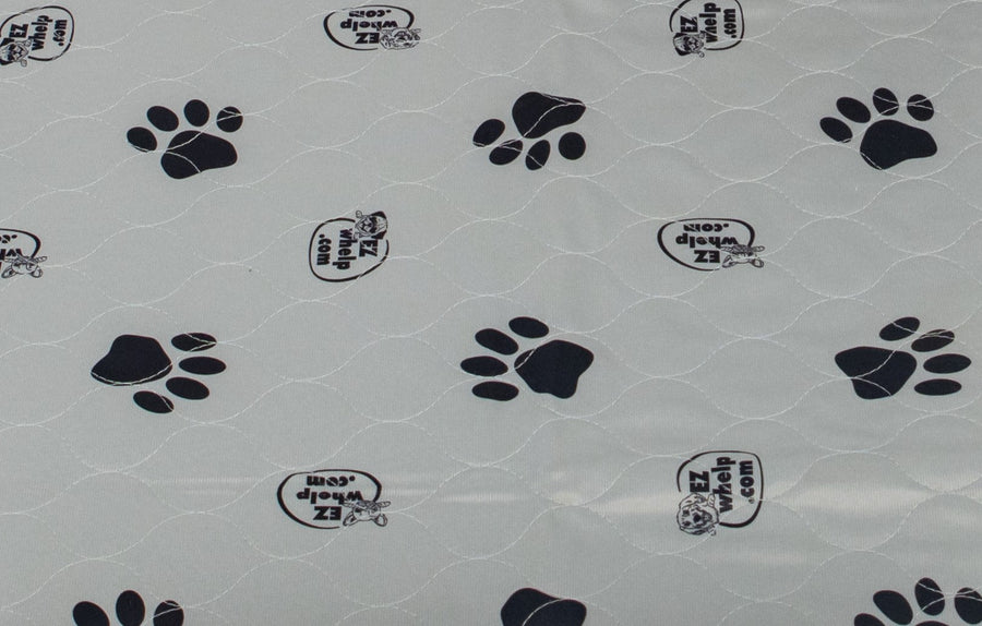Gray Paw Print Pad/Mat - 84" x 73" - matches 7x6 Fab Box - Pad by EZwhelp
