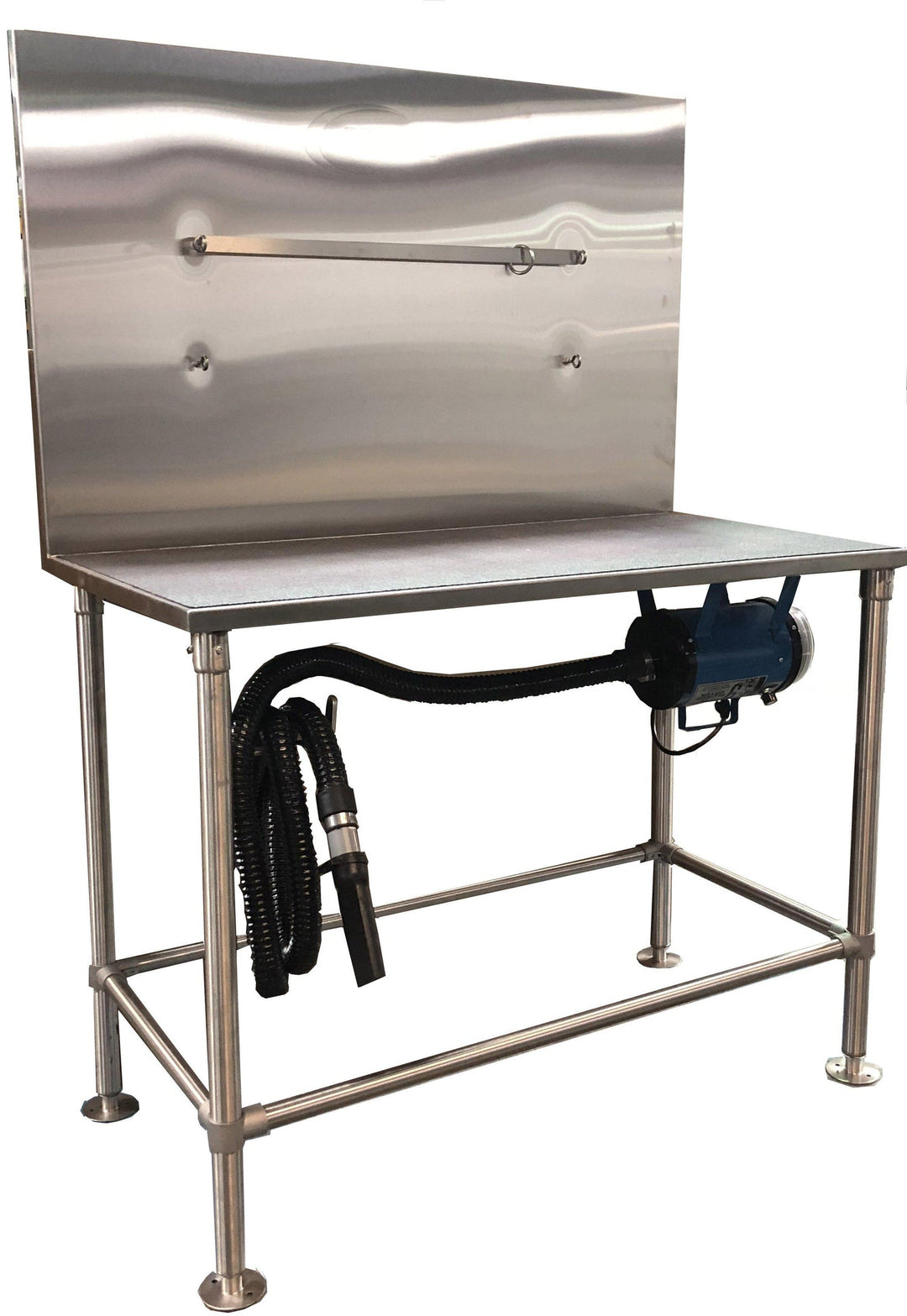 Petlift Stainless Steel Drying Table with integrated K-9 II Dog Grooming Dryer - - Grooming Tables by Petlift