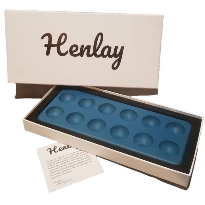 Henlay Decorative Egg Storage Tray: Wooden Egg Holder for Refrigerator, Kitchen Counter, Serving, or Display - - Home Decor by My Pet Chicken