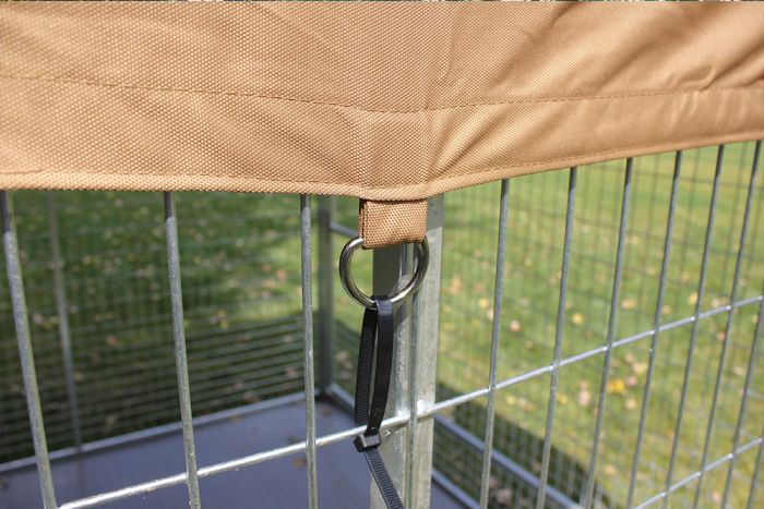 K9 Kennel Store Heavy Duty Canvas Kennel Top W/Roof Bars - - Dog Kennels & Runs Accessories by K9 Kennel Store