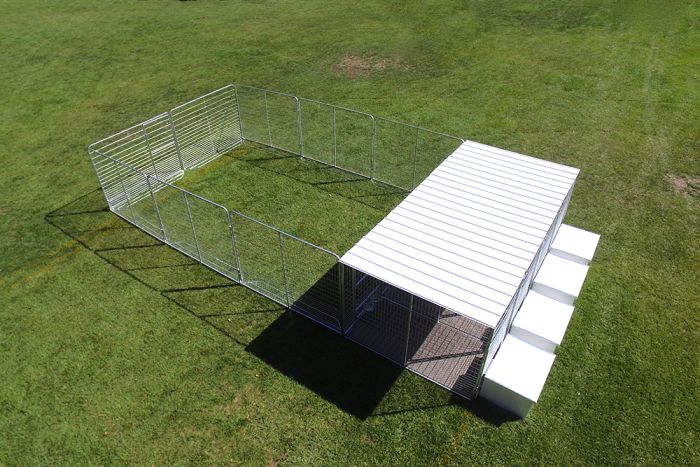 K9 Kennel Store Flat Corrugated Metal Kennel/Run Roof - - Dog Kennels & Runs Accessories by K9 Kennel Store