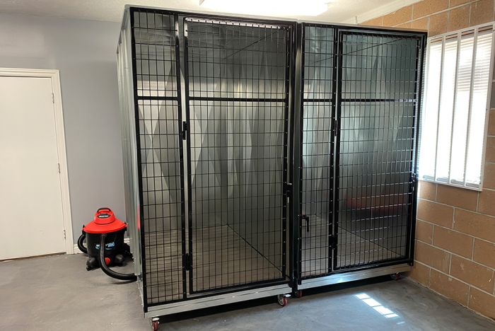 K9 Kennel Store Quick N Clean Galvanized Kennel Pod - - Dog Kennels & Runs by K9 Kennel Store