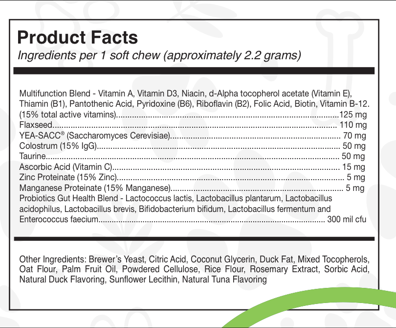 Sanctuary Strength Daily Multivitamin Chews - - by My Dog Sanctuary