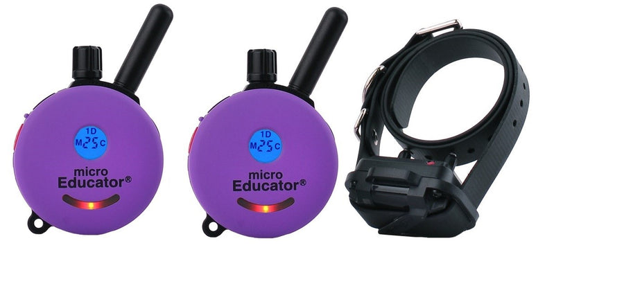 E-Collar ME-300 2T 1-Dog Micro Educator with 2 Transmitters - - Training collars by E-Collar Technologies