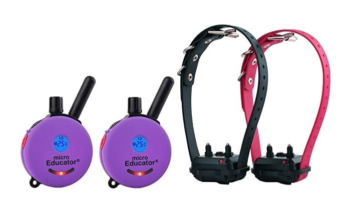 E-Collar ME-302 2T 2-Dog Micro Educator with 2 Transmitters - - Training collars by E-Collar Technologies