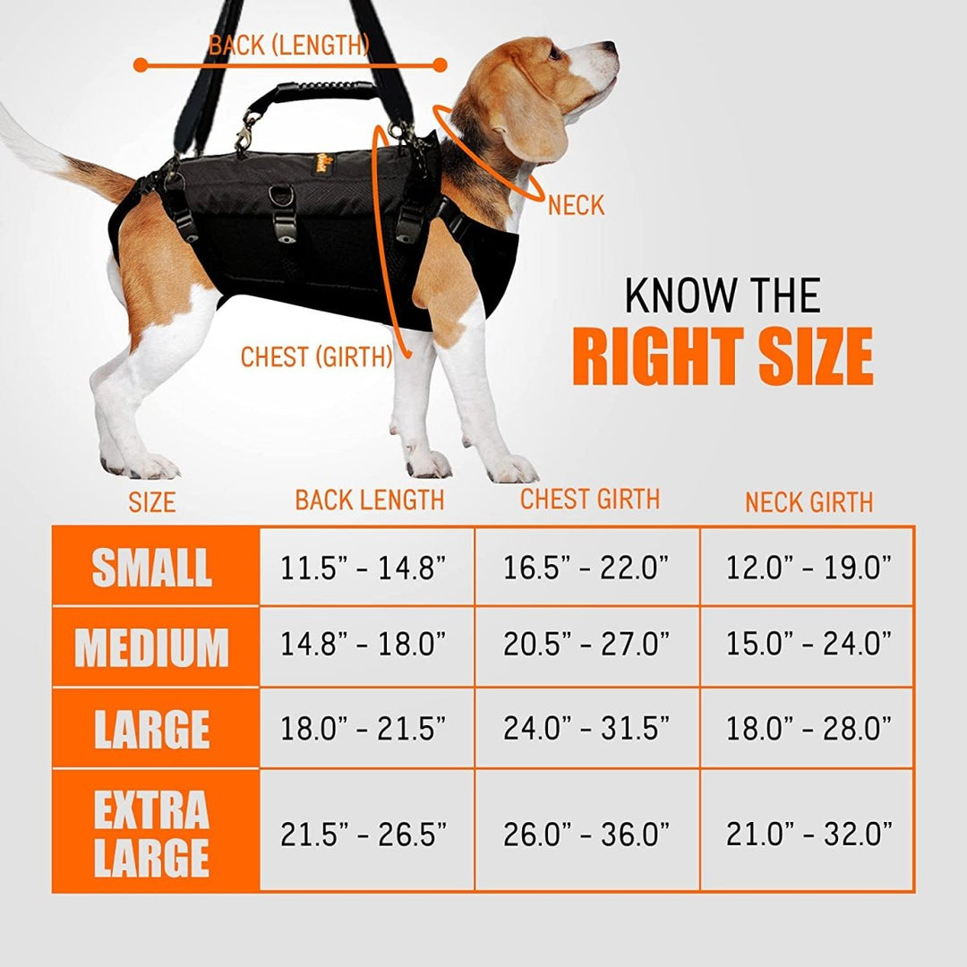 NeoAlly 5-in-1 Sturdy Dog Lift Harness Full Body Support - - by Neoallypets