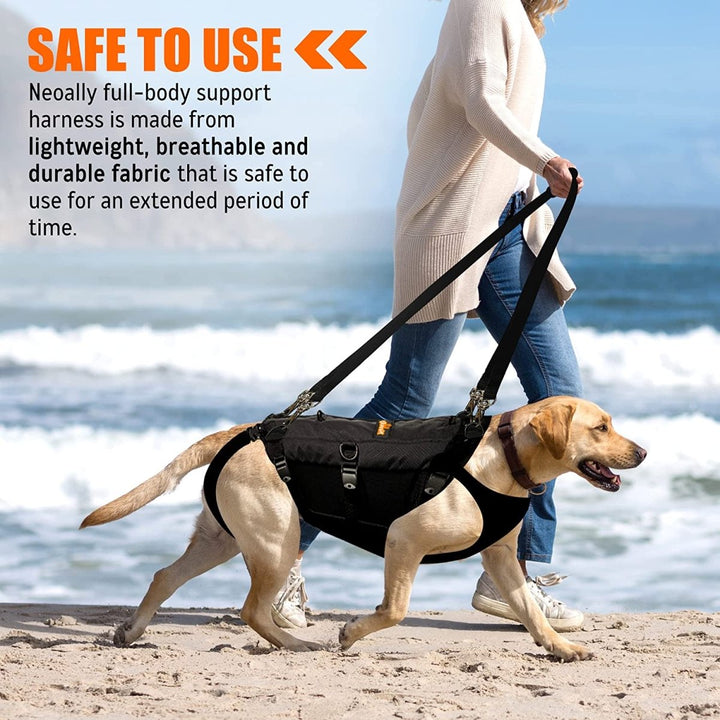 NeoAlly 5-in-1 Sturdy Dog Lift Harness Full Body Support - - by Neoallypets