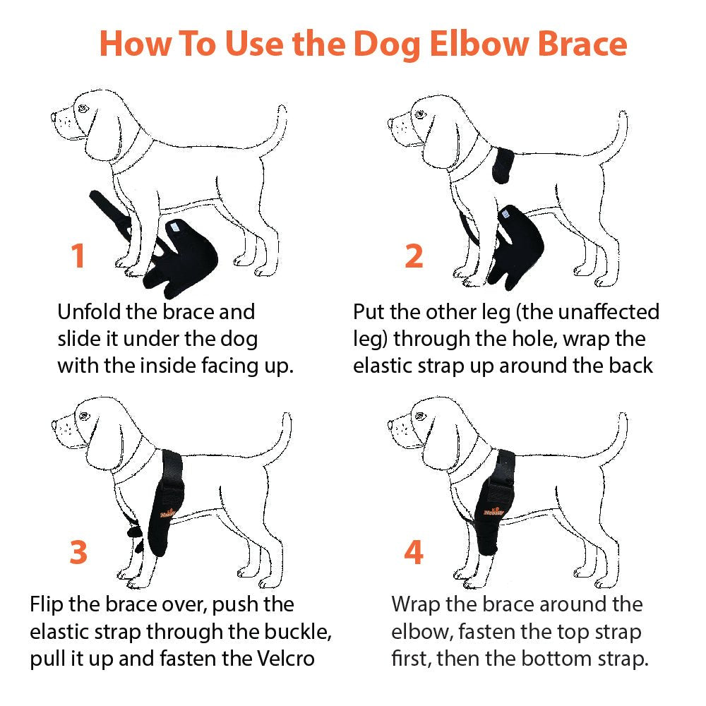 NeoAlly Elbow and Shoulder Brace for Dogs and Cats - Optimal Support for Pet Mobility - - by Neoallypets