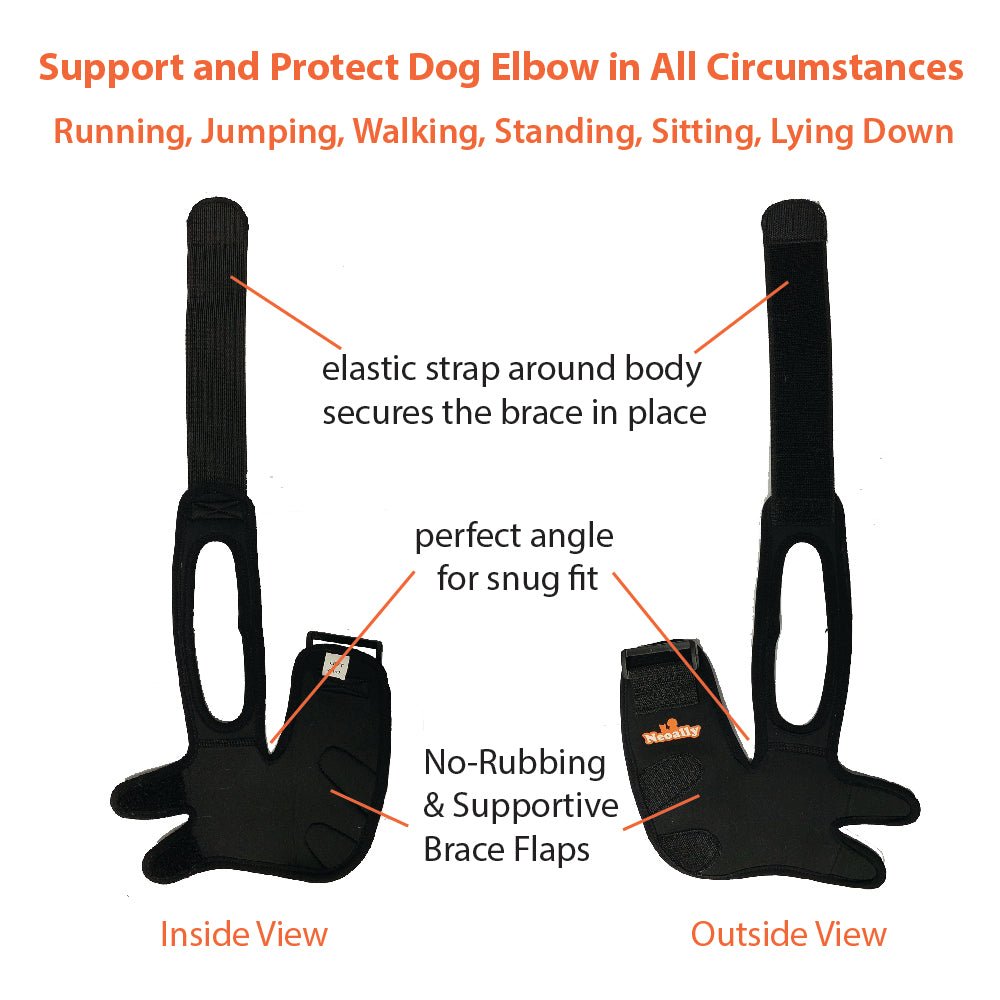 NeoAlly Elbow and Shoulder Brace for Dogs and Cats - Optimal Support for Pet Mobility - - by Neoallypets