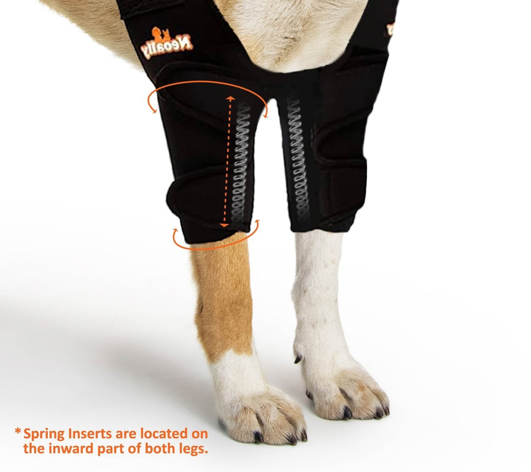 NeoAlly Elbow and Shoulder Brace with Spring Inserts for Dogs and Cats - Enhance Pet Mobility with Optimal Support - - by Neoallypets