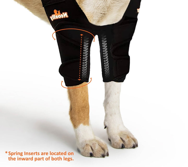 NeoAlly Elbow and Shoulder Brace with Spring Inserts for Dogs and Cats - Enhance Pet Mobility with Optimal Support - - by Neoallypets