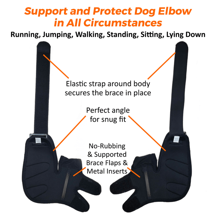 NeoAlly Elbow and Shoulder Brace with Spring Inserts for Dogs and Cats - Enhance Pet Mobility with Optimal Support - - by Neoallypets