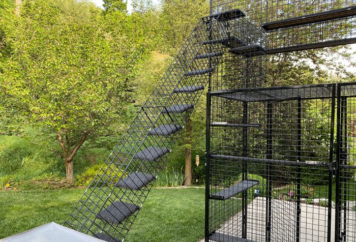 K9 Kennel Store Outdoor Catio Stairs - - Catio by K9 Kennel Store