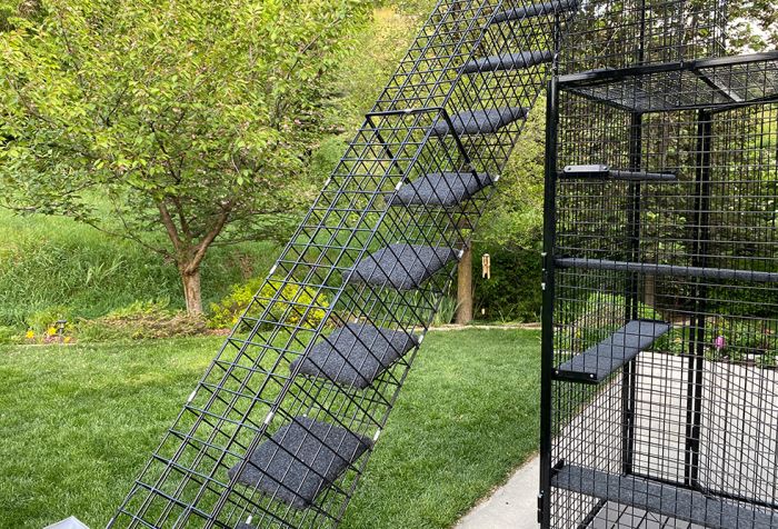 K9 Kennel Store Outdoor Catio Stairs - - Catio by K9 Kennel Store