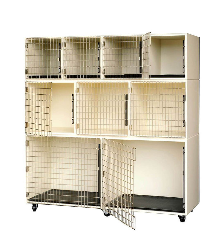 Petlift Professional Veterinary & Grooming Cage Banks - 9 Units - - Cage Banks by Petlift