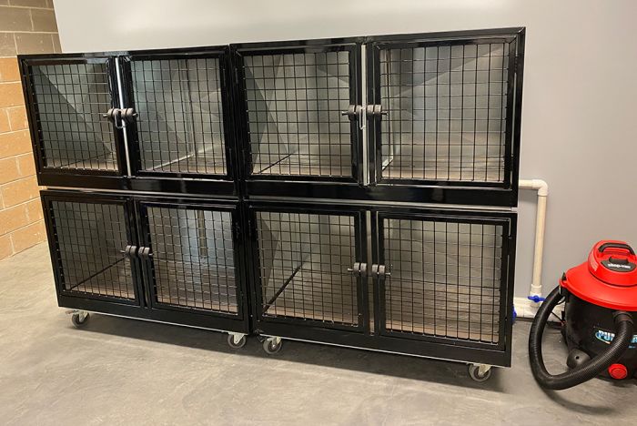 K9 Kennel Store Quick N Clean Galvanized Cage Banks - 4 or 8 Units - Cage Banks by K9 Kennel Store