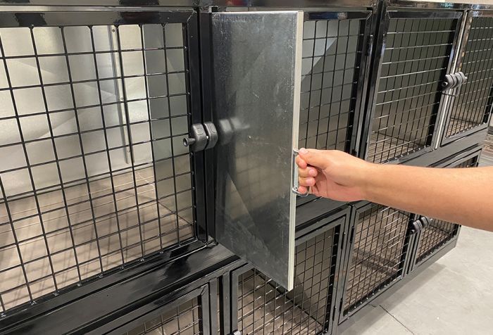 K9 Kennel Store Quick N Clean Galvanized Cage Banks - - Cage Banks by K9 Kennel Store