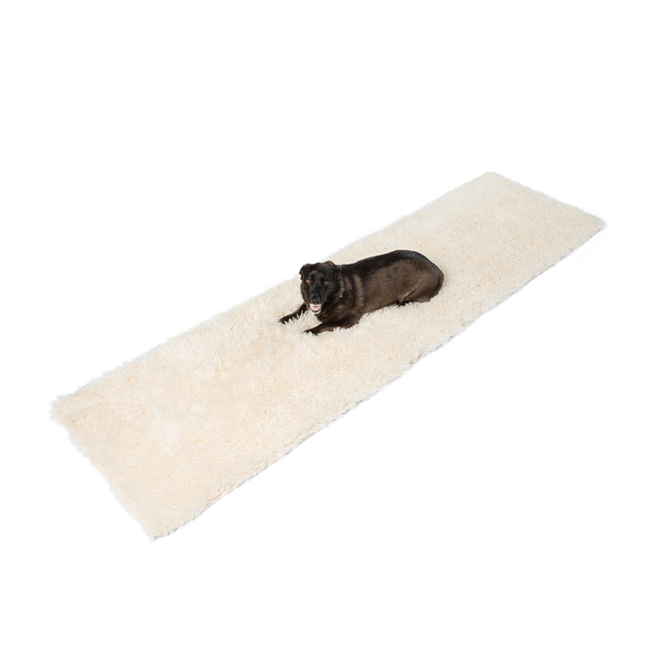 PupProtector™ Luxe Waterproof Bed Runner - Plush Sheep Ivory - - Dog Blanket by Paw.com