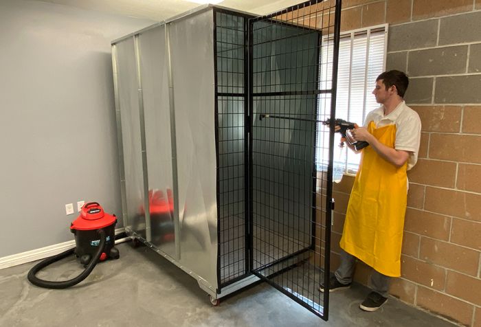 K9 Kennel Store Quick N Clean Galvanized Kennel Pod - - Dog Kennels & Runs by K9 Kennel Store