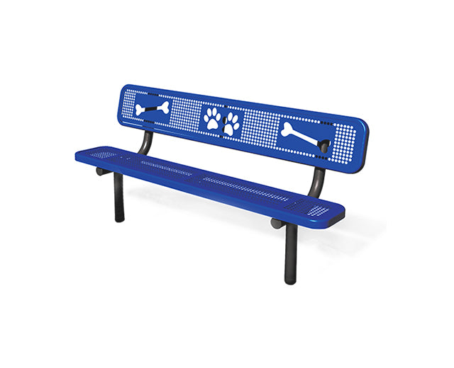 BarkPark Sit & Stay Bench - Playful - by BarkPark