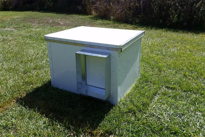 K9 Kennel Store The Cube Aluminum Insulated Dog House 26" Tall - - Dog House by K9 Kennel Store