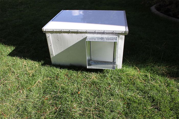 K9 Kennel Store The Cube Aluminum Insulated Dog House 26" Tall - - Dog House by K9 Kennel Store