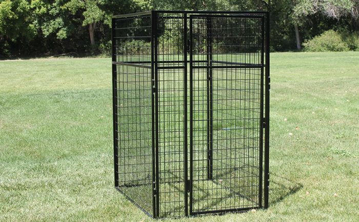 K9 Kennel Store Basic 7' Tall Wire Kennel (Powder-Coated) - - Dog Kennels & Runs by K9 Kennel Store