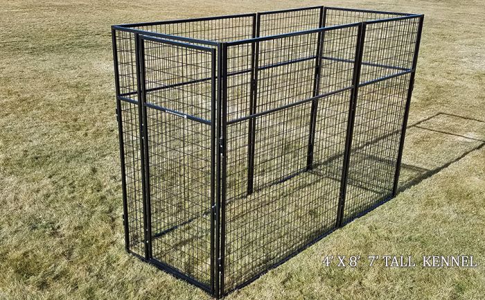 K9 Kennel Store Basic 7' Tall Wire Kennel (Powder-Coated) - - Dog Kennels & Runs by K9 Kennel Store