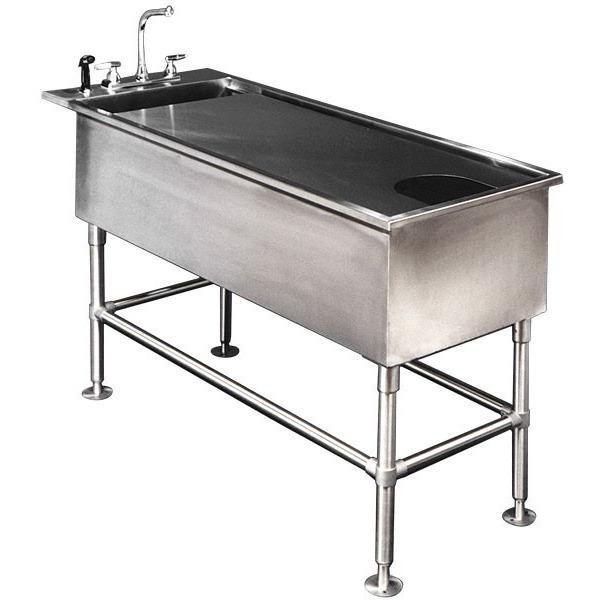 Petlift All Stainless Steel Economy Table & Tub Veterinary Wet Table - - Wet Tables by Petlift