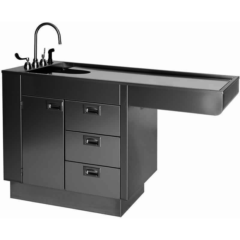 Petlift All Stainless Steel With 3 Drawers & Cabinet Veterinary Wet Table - - Wet Tables by Petlift
