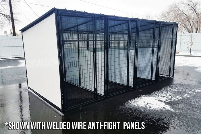 K9 Kennel Store Multiple Vinyl No Back Dog Kennels x2 - - Dog Kennels & Runs by K9 Kennel Store