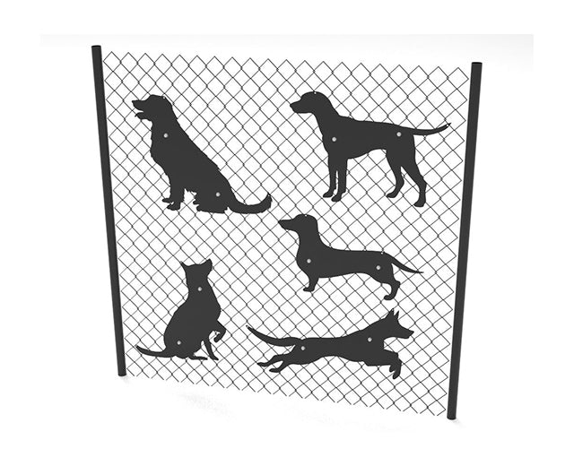 BarkPark Dog Park Fence Hangers - Classic Dogs - by BarkPark