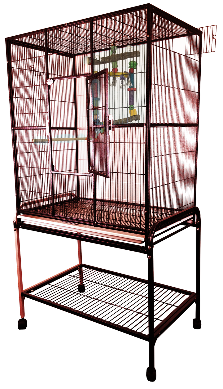 A&E Flight Cage & Stand - Burgundy - Bird cages by A&E