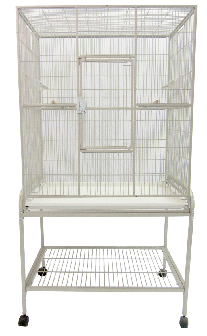 A&E Flight Cage & Stand - White - Bird cages by A&E