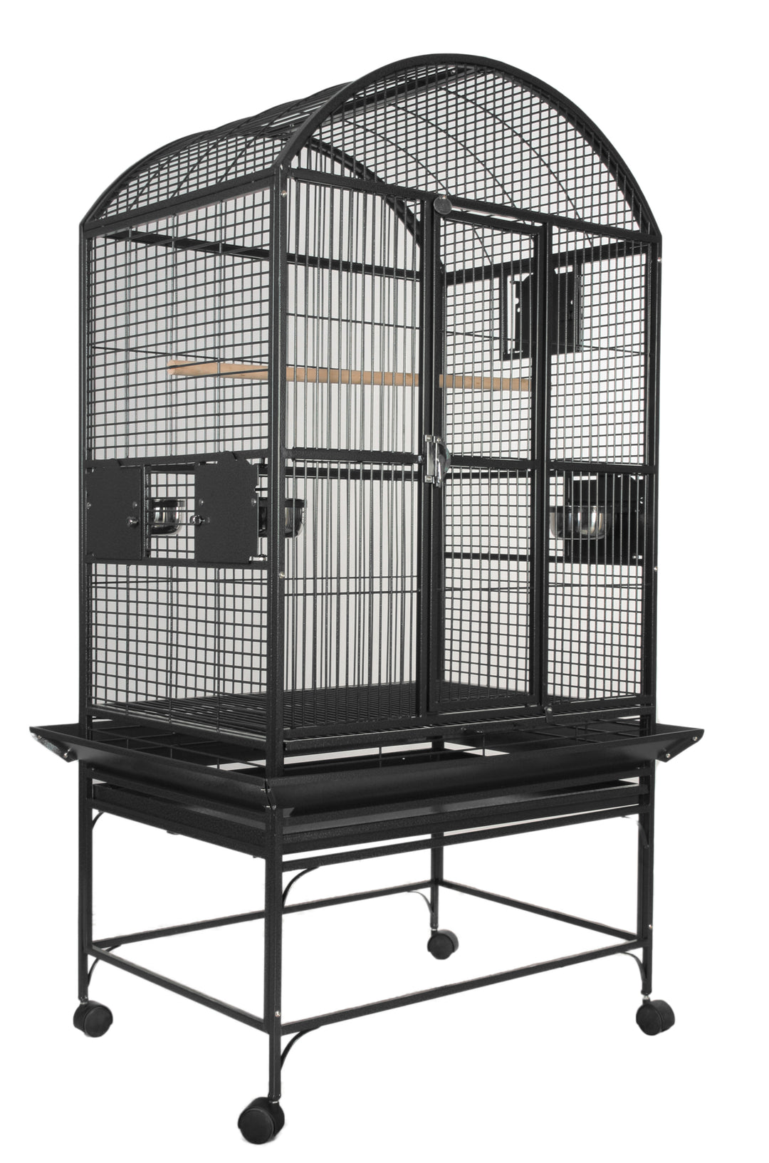 A&E Dome Top Cage with 3/4" Bar Spacing - Black - Bird cages by A&E