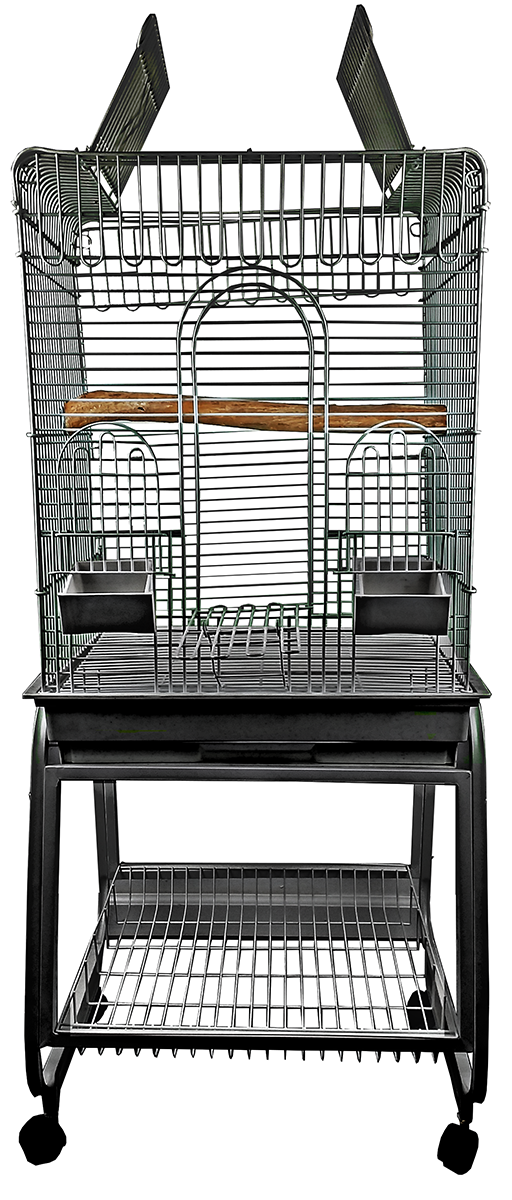 A&E Play Top Cage with Removable Stand - Black - Bird cages by A&E
