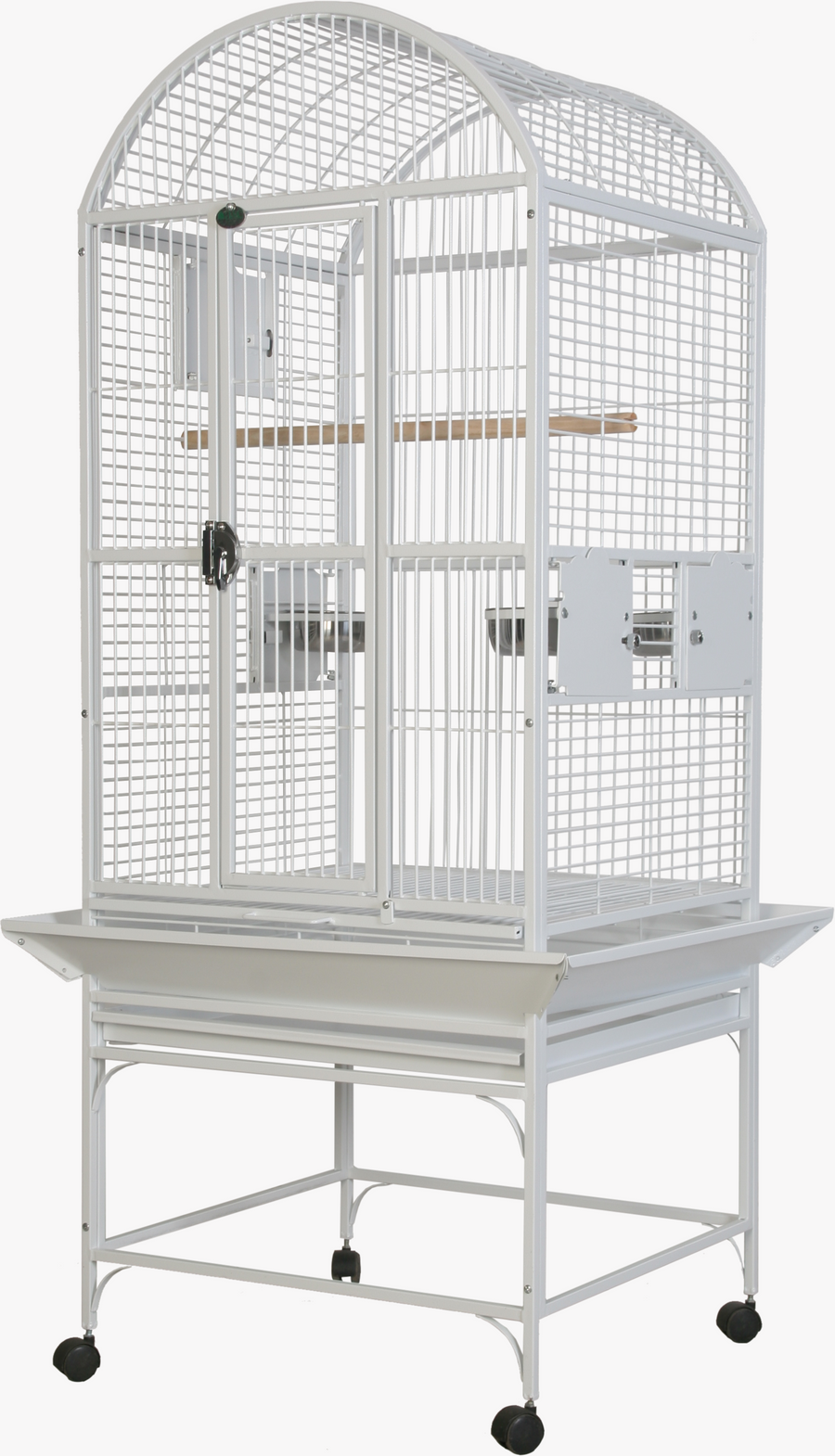 A&E Medium Dome Top Bird Cage - White - Bird cages by A&E