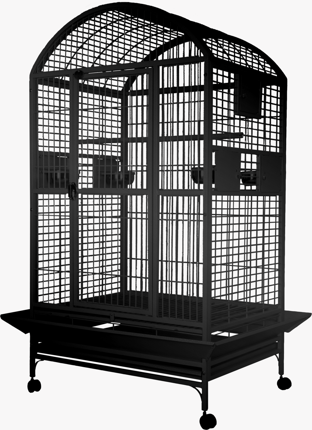 A&E Extra Large Dome Top Bird Cage - Black - Bird cages by A&E