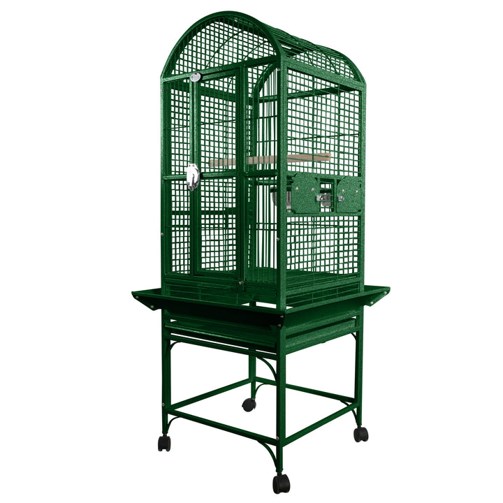 A&E Small Dome Top Bird Cage - Green - Bird cages by A&E