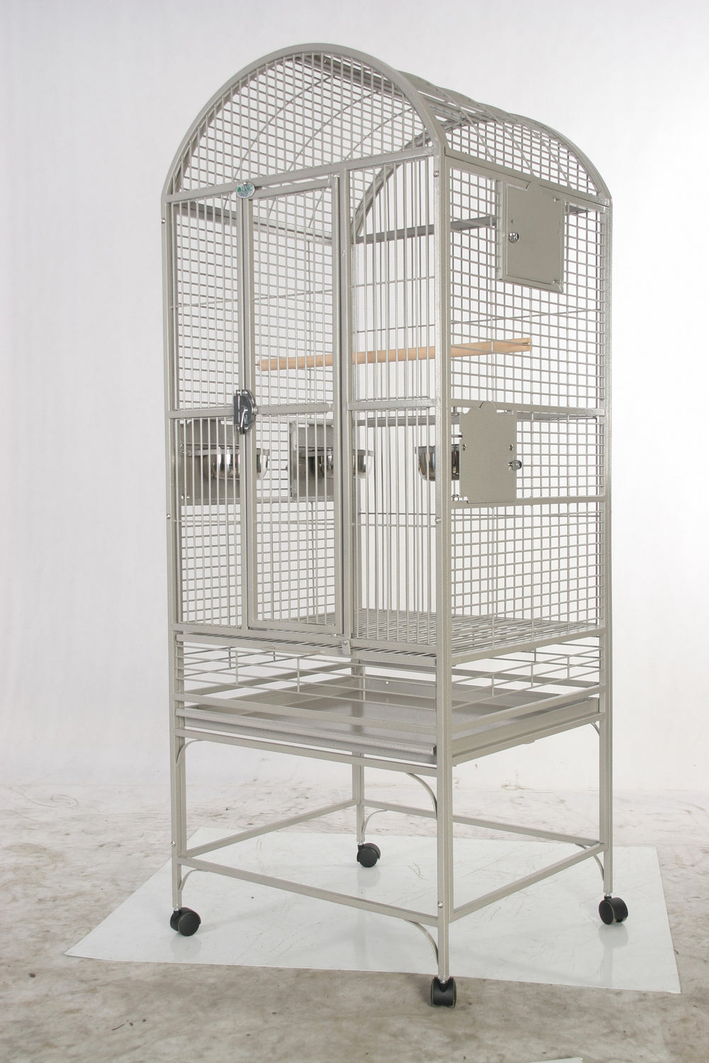 A&E Medium Dome Top Bird Cage - Platinum - Bird cages by A&E