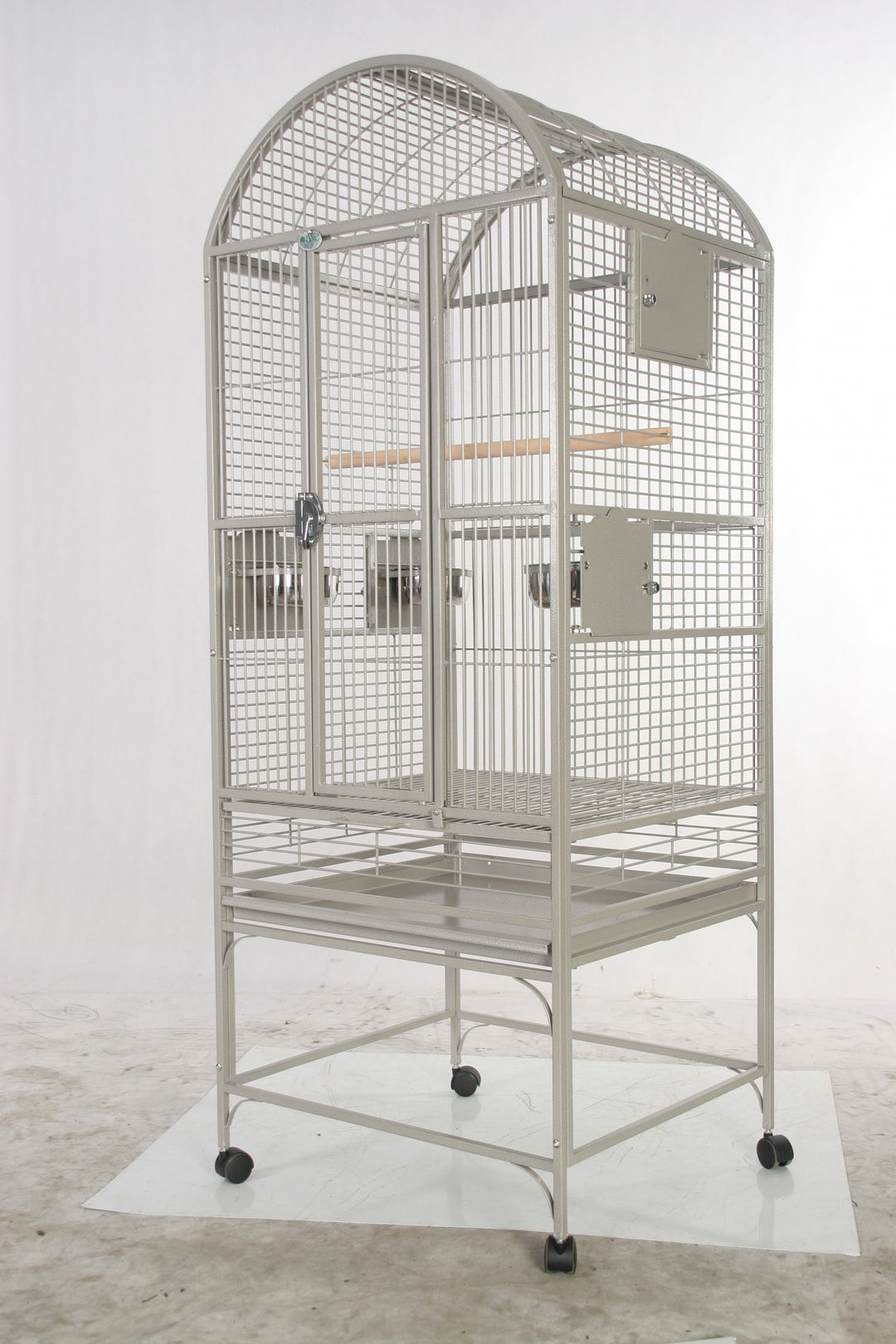 A&E Medium Dome Top Bird Cage - Platinum - Bird cages by A&E