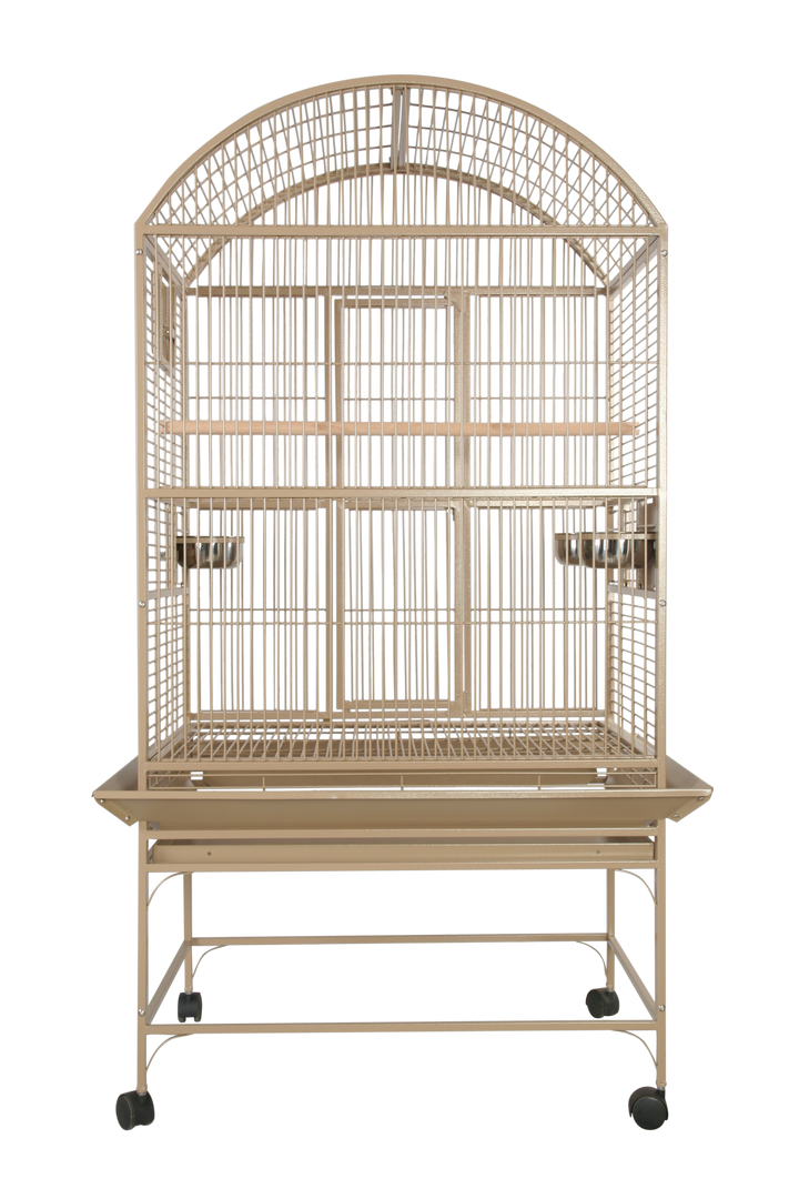A&E Dome Top Cage with 3/4" Bar Spacing - Sandstone - Bird cages by A&E
