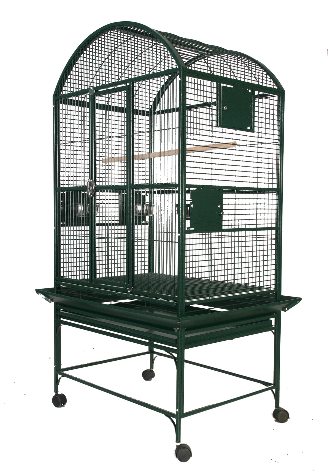 A&E Dome Top Cage with 3/4" Bar Spacing - Green - Bird cages by A&E