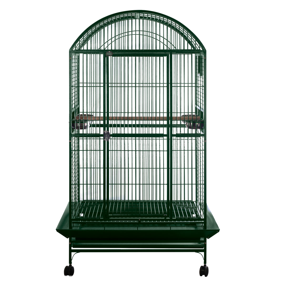 A&E Dome Top Cage with 1" Bar Spacing - Green - Bird cages by A&E